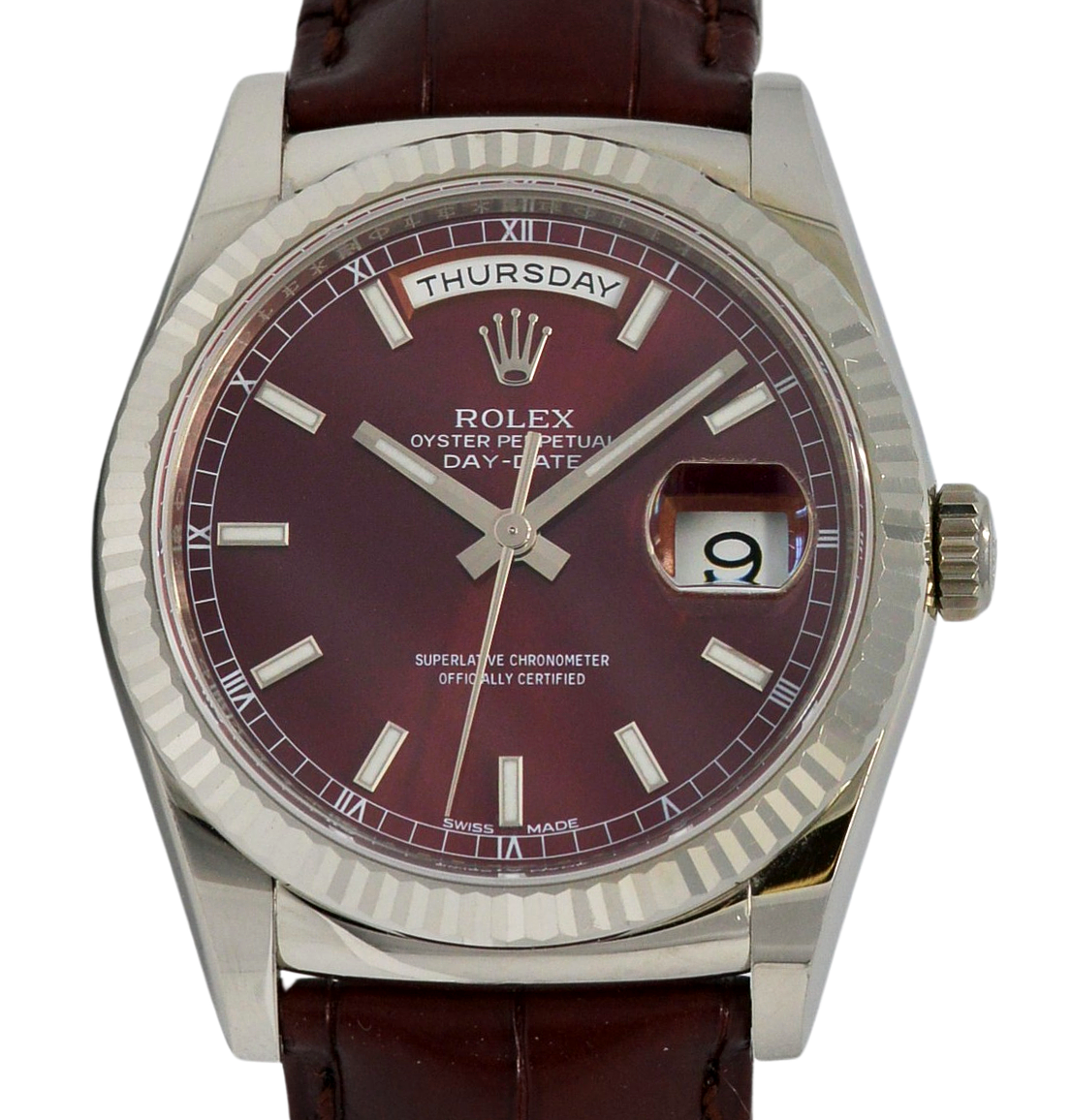 Rolex day date cherry online