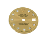 Rolex Ladies Datejust Factory Champagne Diamond Dial. T Swiss 69173 79173 & More