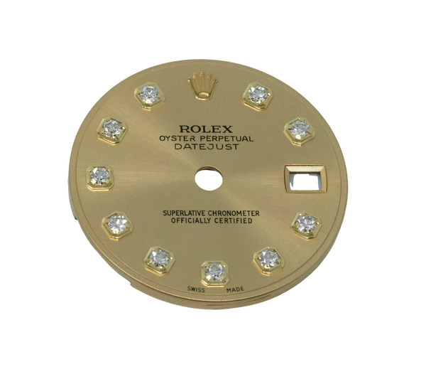 Rolex Ladies Datejust Factory Champagne Diamond Dial. 79173, 179173 & More