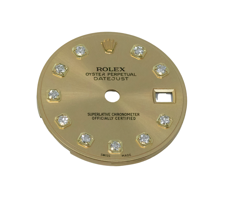 Rolex Ladies Datejust Factory Champagne Diamond Dial. 79173, 179173 & More