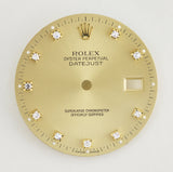 Rolex Datejust Champagne Diamond Dial. For 16233 and others