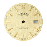 Rolex rare Datejust Champagne Linen dial. For 16013, 16233 & Others