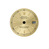 Rolex Ladies Datejust Dial. Gold/Champagne Baton. For 69173 & Others