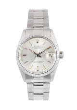 Rolex Datejust Midsize 18k White Gold watch with Silver Dial, Ref: 6827 – Tempvs Watches product photograph 2