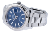 Rolex Datejust II, Navy Blue Baton Dial. Ref: 116334 (B/P/Tags 2017) – Tempvs Watches product photograph 4