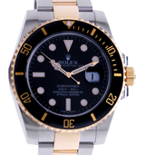 Rolex Submariner Date, Bimetal Black Dial. Ref: 116613LN (Original Rolex Card 2012) — watch photographed by Tempvs Watches