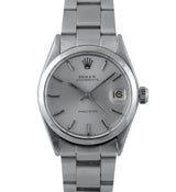 Rolex Midsize Oysterdate Steel Watch with Silver Dial Ref: 6466