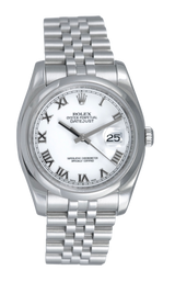 Rolex Datejust Steel with White Roman Numeral Dial, Ref 116200 (RRR Rehaut 2007) – Tempvs Watches product photograph 2