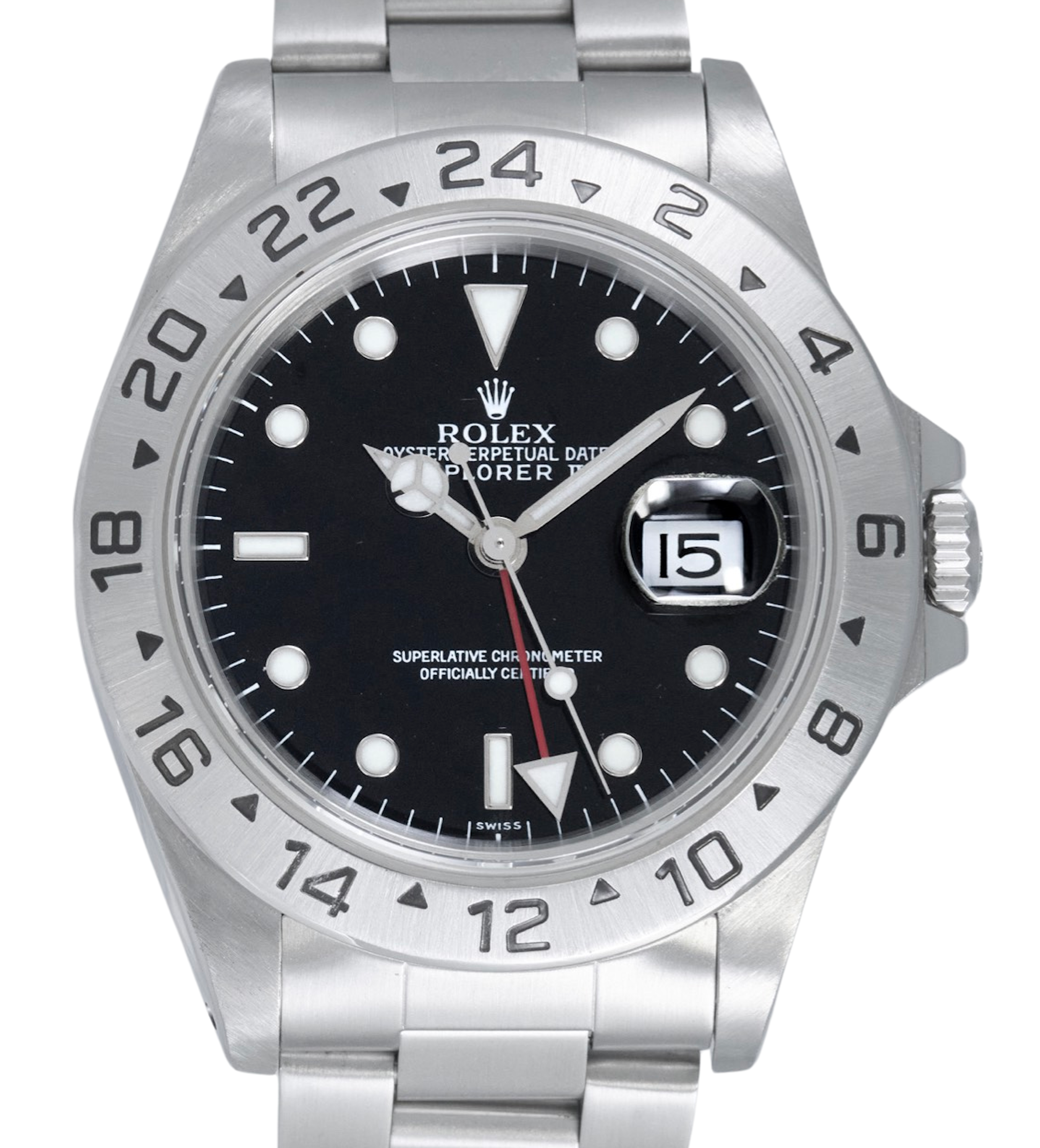 Rolex Explorer II Black Dial Swiss Only Ref 16570 Papers