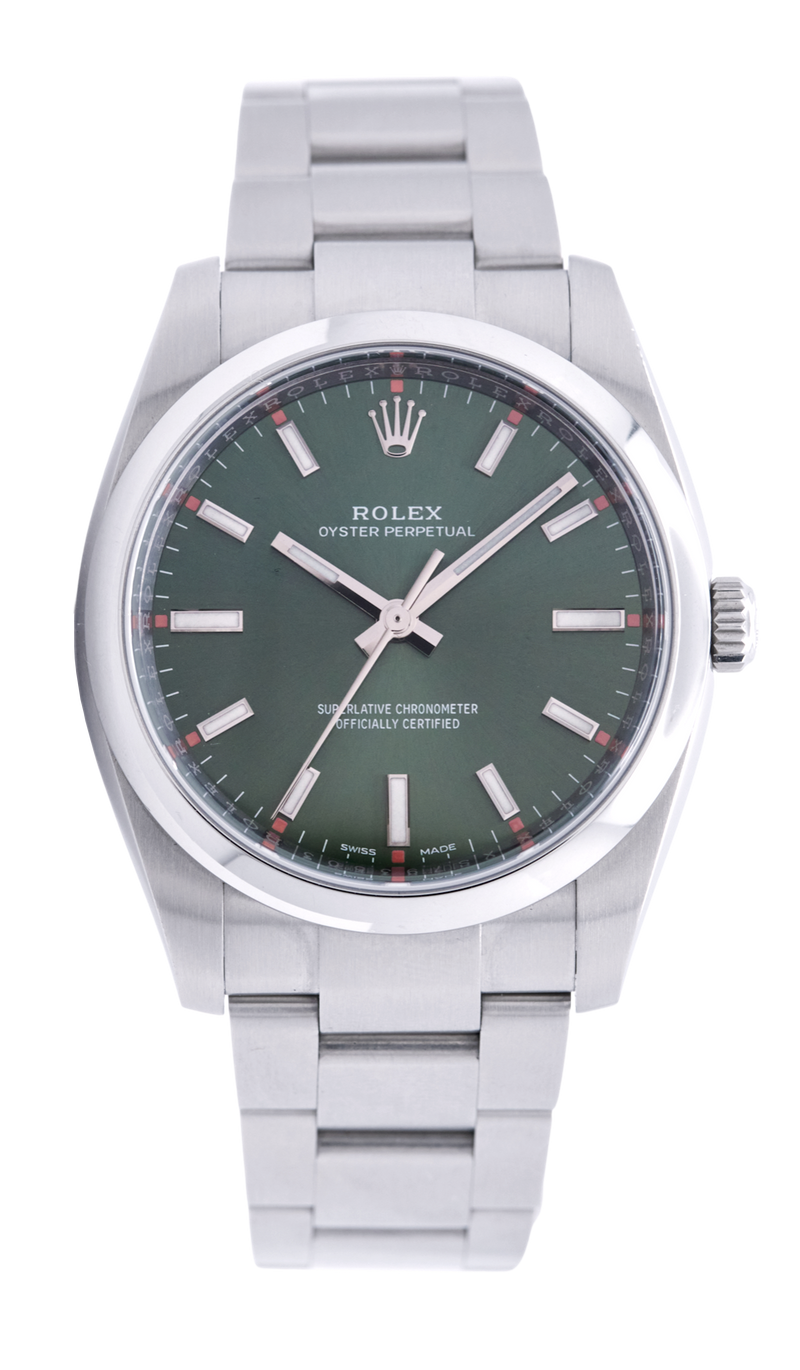 Rolex oyster perpetual 34 2025 green