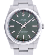 Rolex Oyster Perpetual 34, Olive Green Dial. Ref: 114200 (Rolex Card 2017)