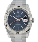 Rolex Datejust Turn-O-Graph, Blue Dial. Ref: 116264 (Papers 2006) — watch photographed by Tempvs Watches