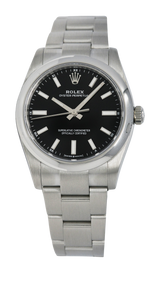 Rolex Oyster Perpetual 34, Black Dial. Ref: 124200 (B/P 2021)