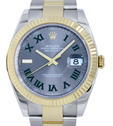 Rolex Datejust 41, Bimetal. Wimbledon Dial. Ref: 126333 (Papers 2021)