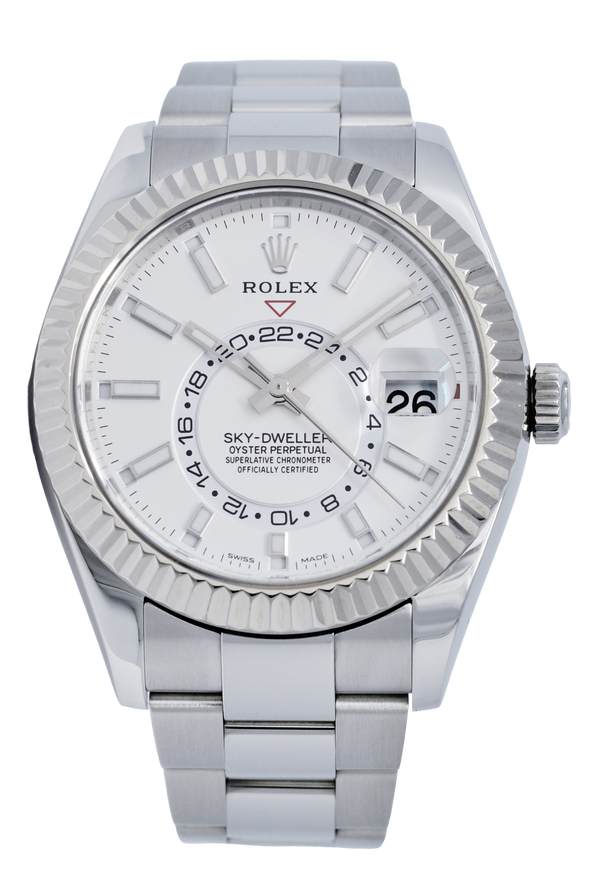 Rolex Sky-Dweller Stainless Steel, White Dial. Ref: 326934 (B/P 2017)