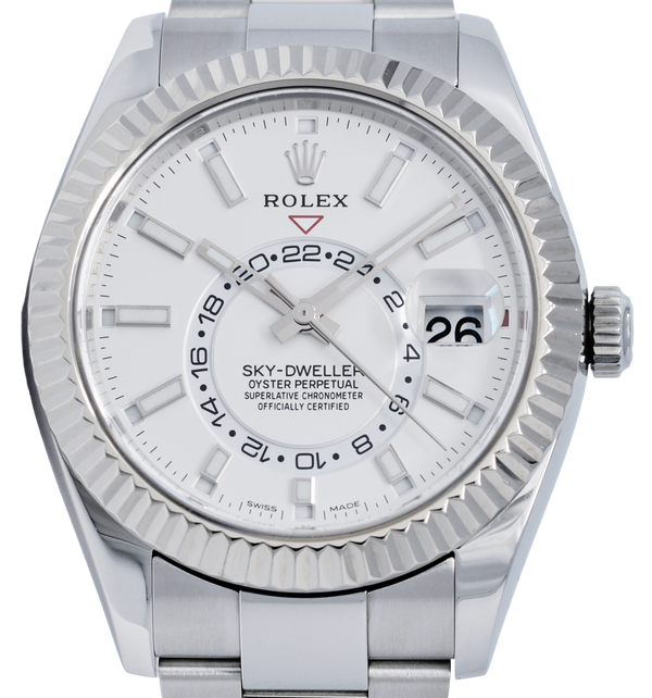 Rolex Sky-Dweller Stainless Steel, White Dial. Ref: 326934 (B/P 2017)