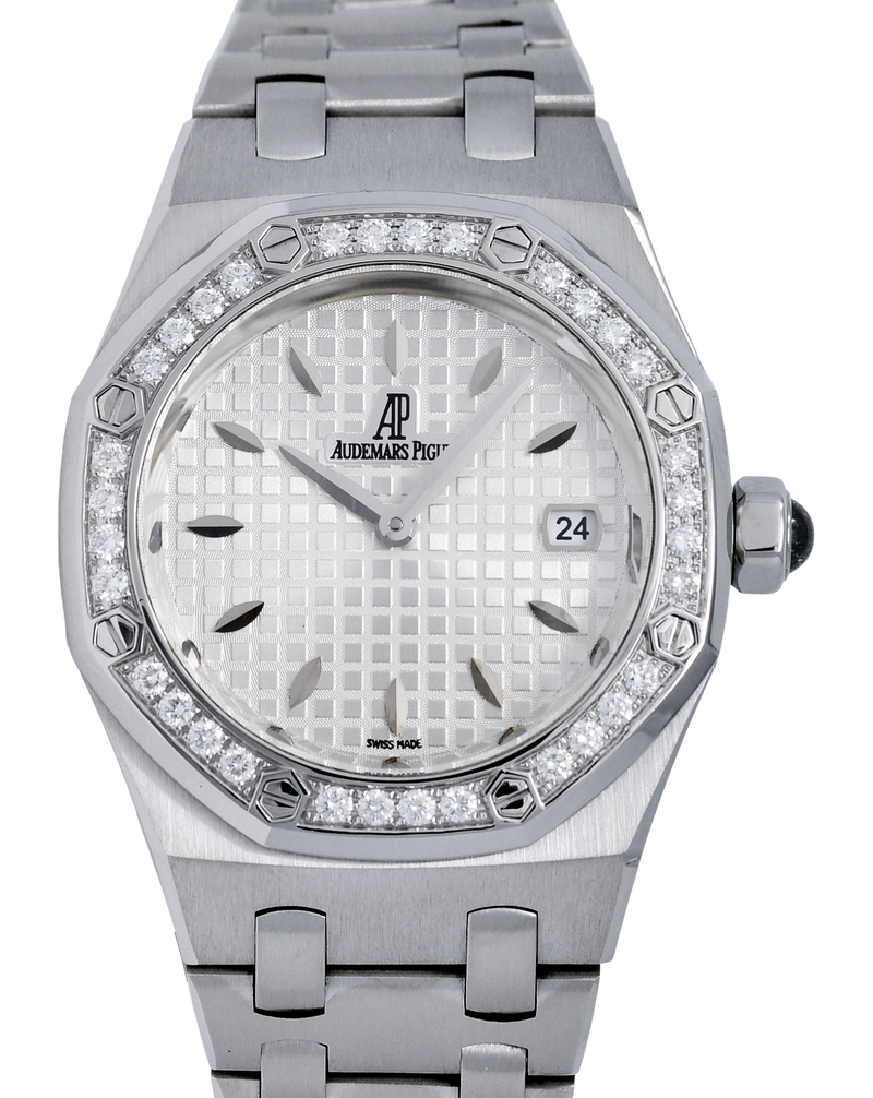 Audemars Piguet Royal Oak Lady, Stainless Steel. Diamond Bezel. Ref: 67601ST.ZZ.1230ST.01