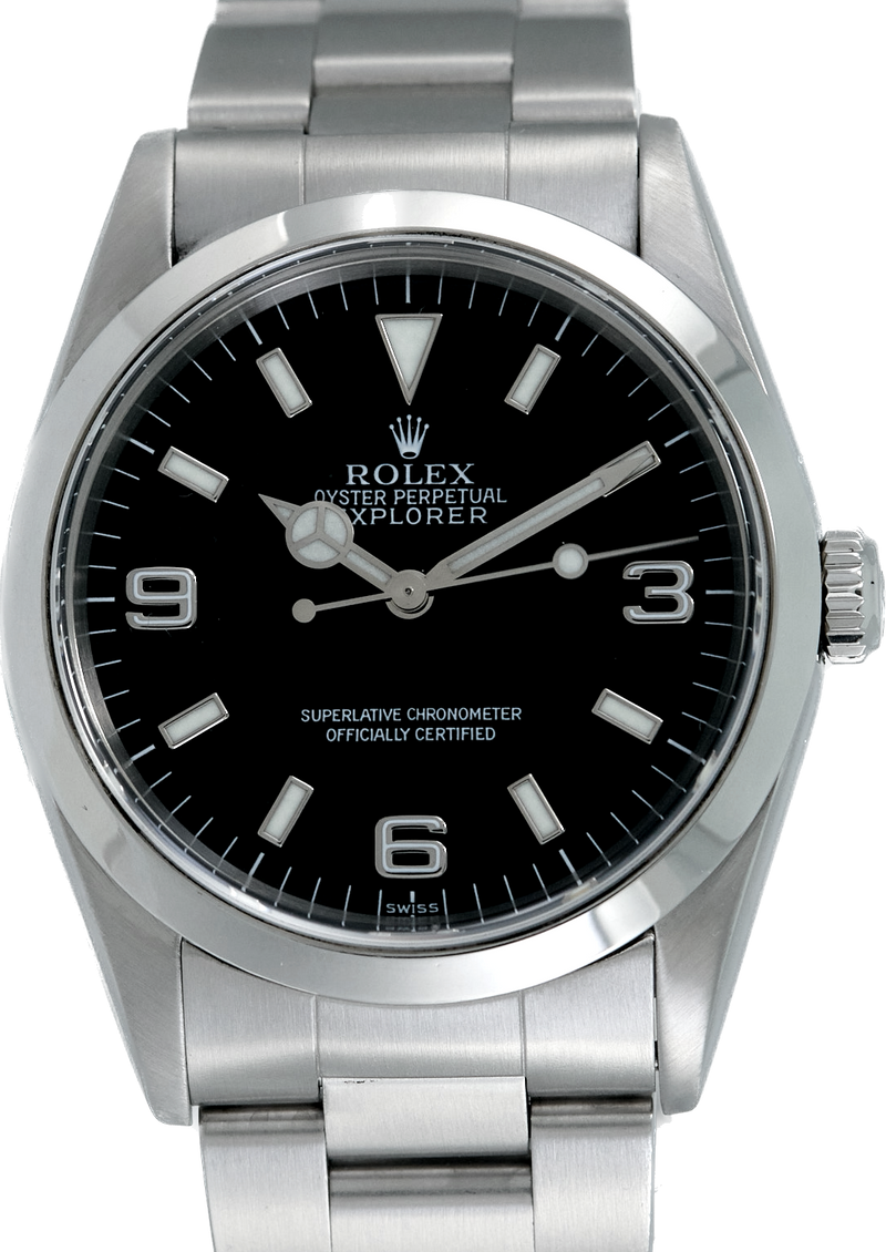 Rolex Explorer I Watch, "Swiss" Only Dial, Ref: 14270 (With Papers)