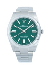 Rolex Oyster Perpetual 41, Green Dial. Ref: 124300 (B/P 2022)