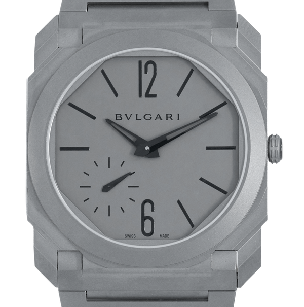 Bulgari Octo Finissimo Automatic 40MM, Titanium with Grey Dial. Ref: 102713