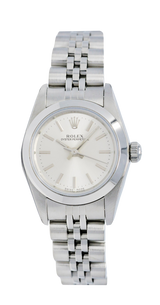 Rolex Oyster Perpetual Lady, Silver Baton Dial, Jubilee Bracelet. Ref: 76080 (Papers 2004)
