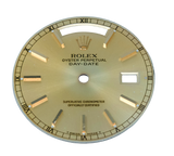 Rolex Day Date 36mm Dial. Gold/Champagne Baton. For 18038, 18238 & more