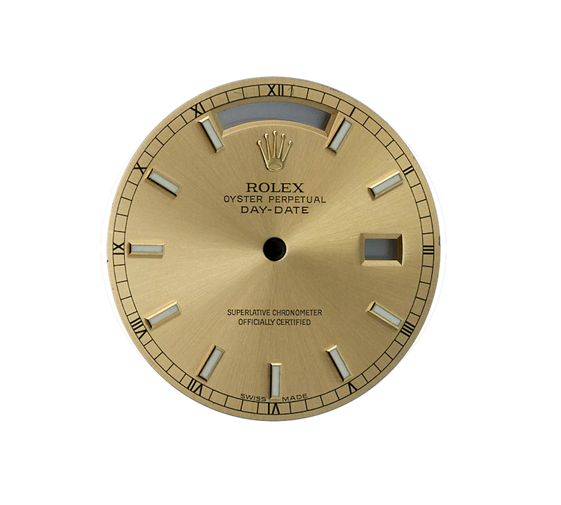 Rolex Day Date 36mm Dial. Gold/Champagne Baton. For 118238, 118208 & more