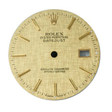 Rolex rare Datejust Champagne Linen dial. For 16013, 16233 & Others