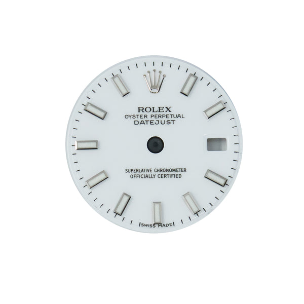Rolex Datejust White Baton Dial. For 179174 & Others