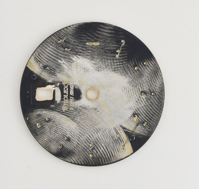 Rolex Datejust Black Silver Bullseye Dial. For 16234 and others