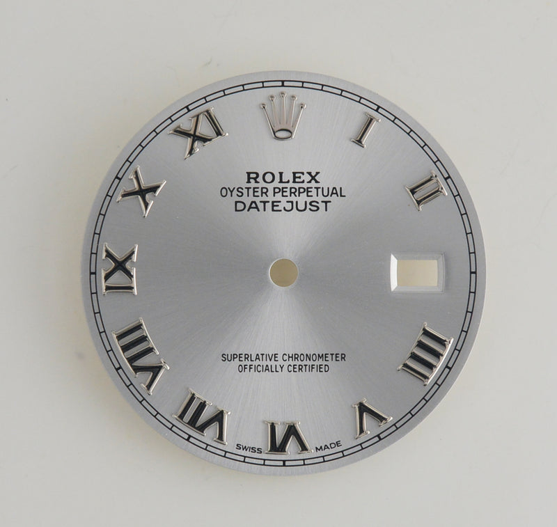 Rolex Silver Roman Numerals Dial. For 16234 and others