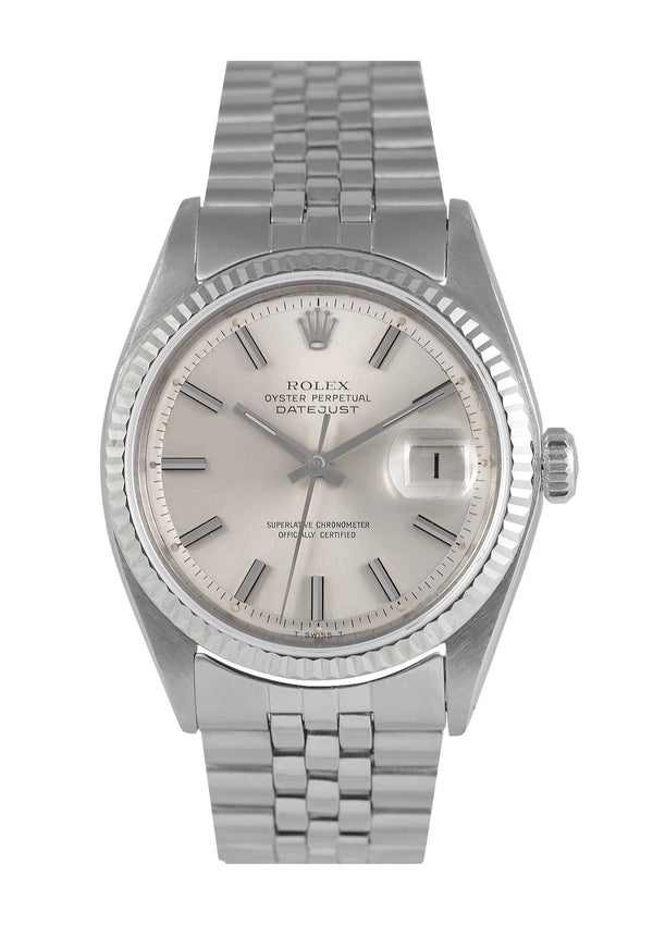 Rolex Datejust Steel Watch with Silver Dial, Ref: 1601 (1971)
