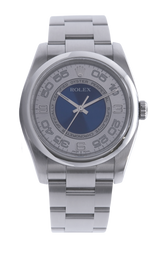 Rolex Oyster Perpetual 36, Blue/Silver Bullseye Dial. Ref: 116000 (Papers 2013)