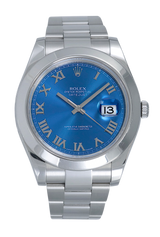 Rolex Datejust II, Blue Roman Numeral Dial. Ref: 116300 (2014) – Tempvs Watches product photograph 2