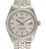 Rolex Datejust Steel with Silver 'Linen/Tapestry' Dial. Ref: 1601