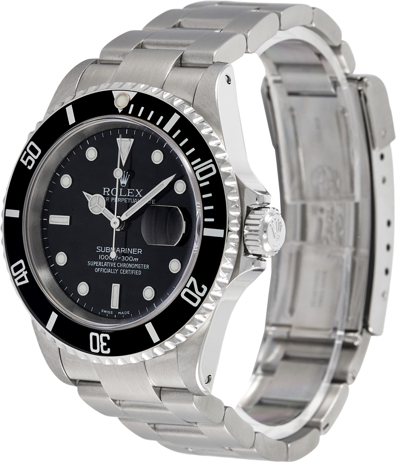 Rolex Steel Submariner Date Zubmariner Ref 16610 2002
