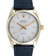 Rolex Air-King, Gold Plated Case. Ref: 5500 (Silver Dial)