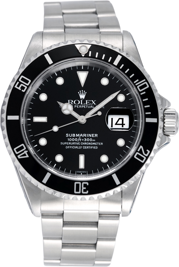 Rolex Steel Submariner Date, Swiss Only Dial, Ref: 16610 (Rolex Service Stickers 2021)