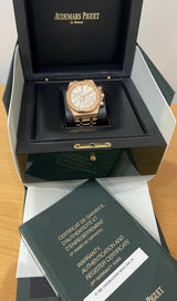 Audemars Piguet Royal Oak Chrono Rose Gold, Silver Dial. Ref 26320or.oo.1220or.02 (B/P 2017 + – Tempvs Watches product photograph 3