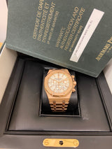 Audemars Piguet Royal Oak Chrono Rose Gold, Silver Dial. Ref 26320or.oo.1220or.02 (B/P 2017 + – Tempvs Watches product photograph 4