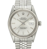 Rolex Datejust Watch Steel with Silver Dial, Ref: 16014 (1984) — watch photographed by Tempvs Watches